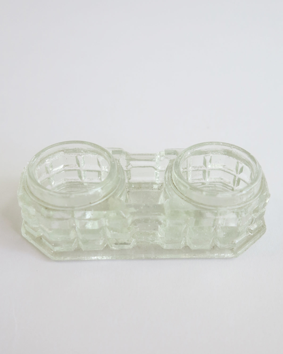 Early Showa Glass Ink Pot