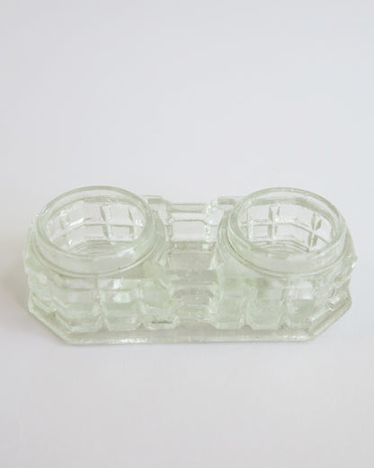 Early Showa Glass Ink Pot