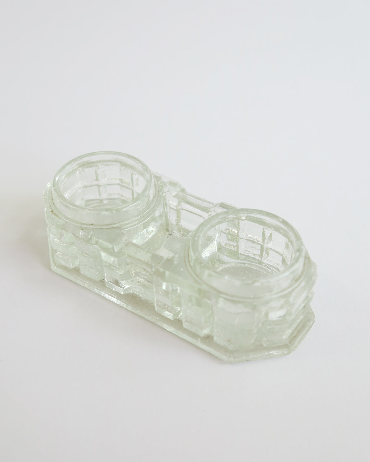 Early Showa Glass Ink Pot